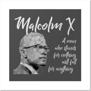 Malcolm X quote Posters and Art